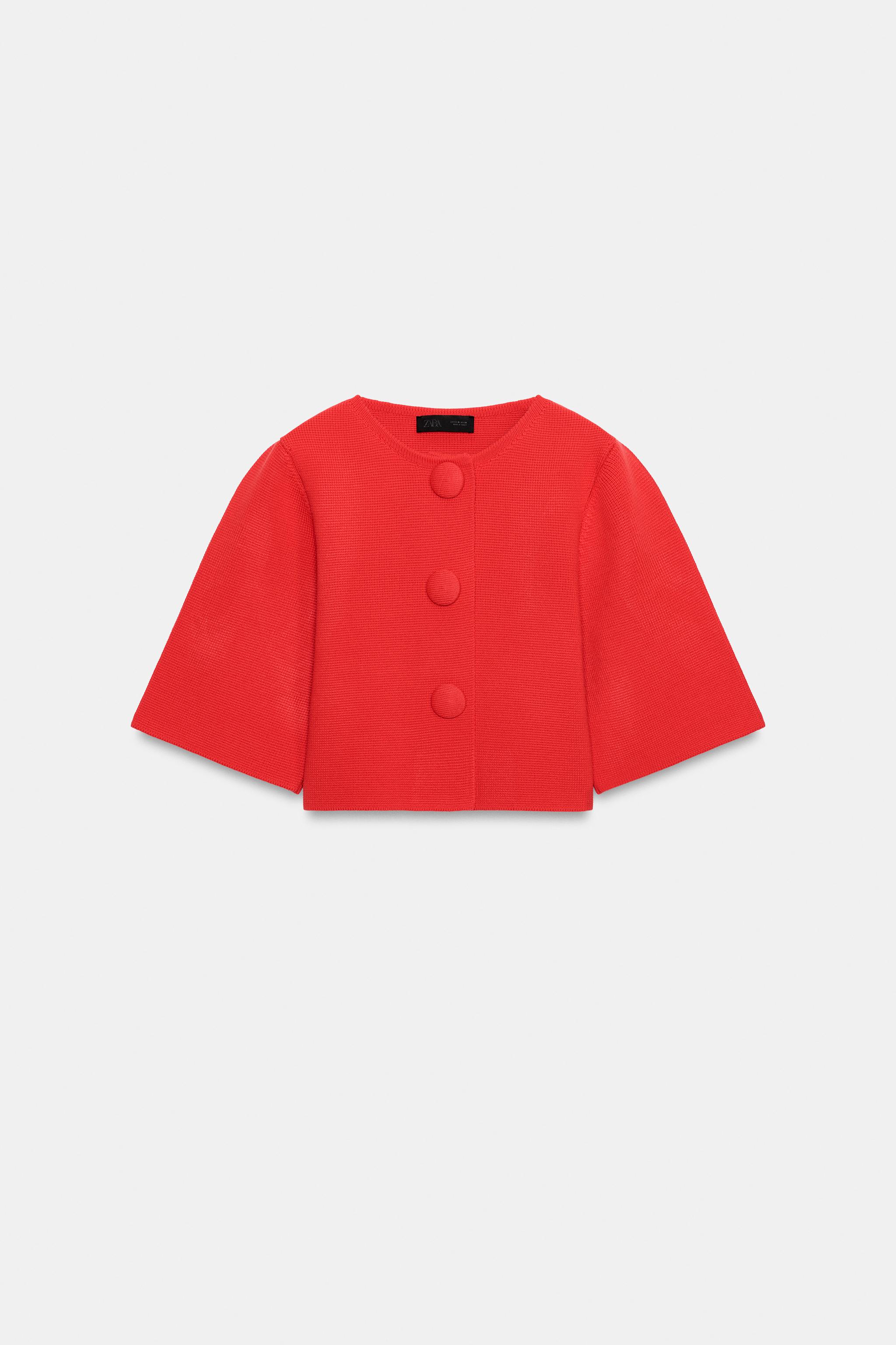 CROPPED KNIT CARDIGAN